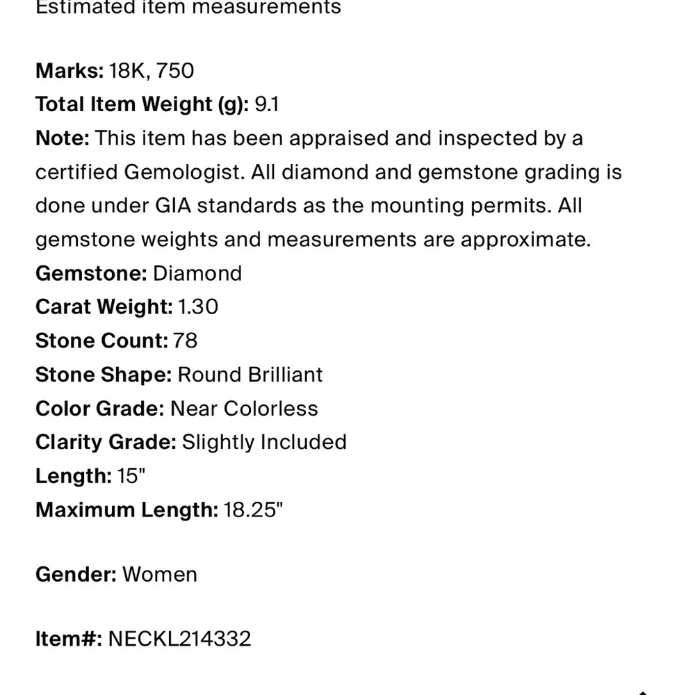 18 kt White Gold Snowflake/Cross Diamond Pendant Necklace - Picture 10 of 12